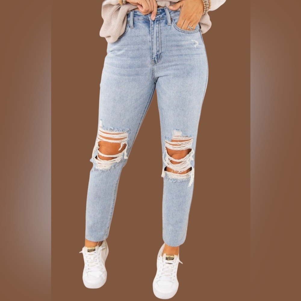 Just black denim mom jeans 10